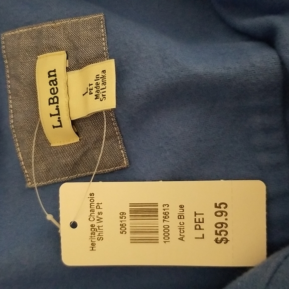 L L.Bean 100% cotton size L Chamois shirt - Picture 5 of 5